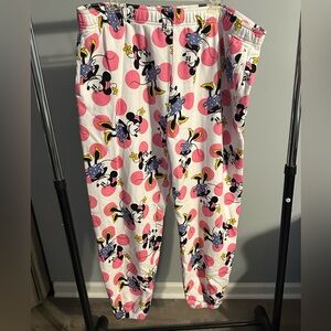 Disney Minnie Mouse Jogger Pants - Pink and White